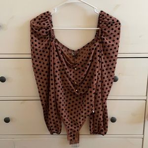 Polka dot body suit